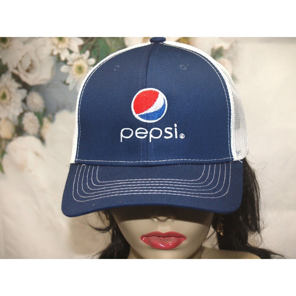 Pepsi Snap Back Trucker Mesh Hat Men’s One Size Fits Most NEW Worker Hat Unisex